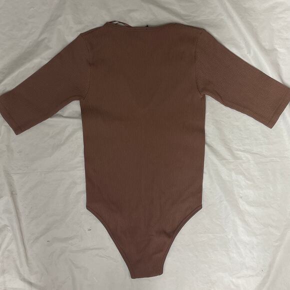 ZARA XS Top - Limitless Contour Collection - Brown Bodysuit - Picture 7 of 8